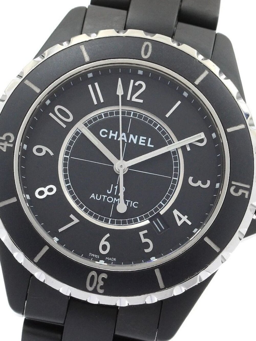 CHANEL J12 H3131 Matte Black Ceramic 42MM Automatic Men's Watch_899005